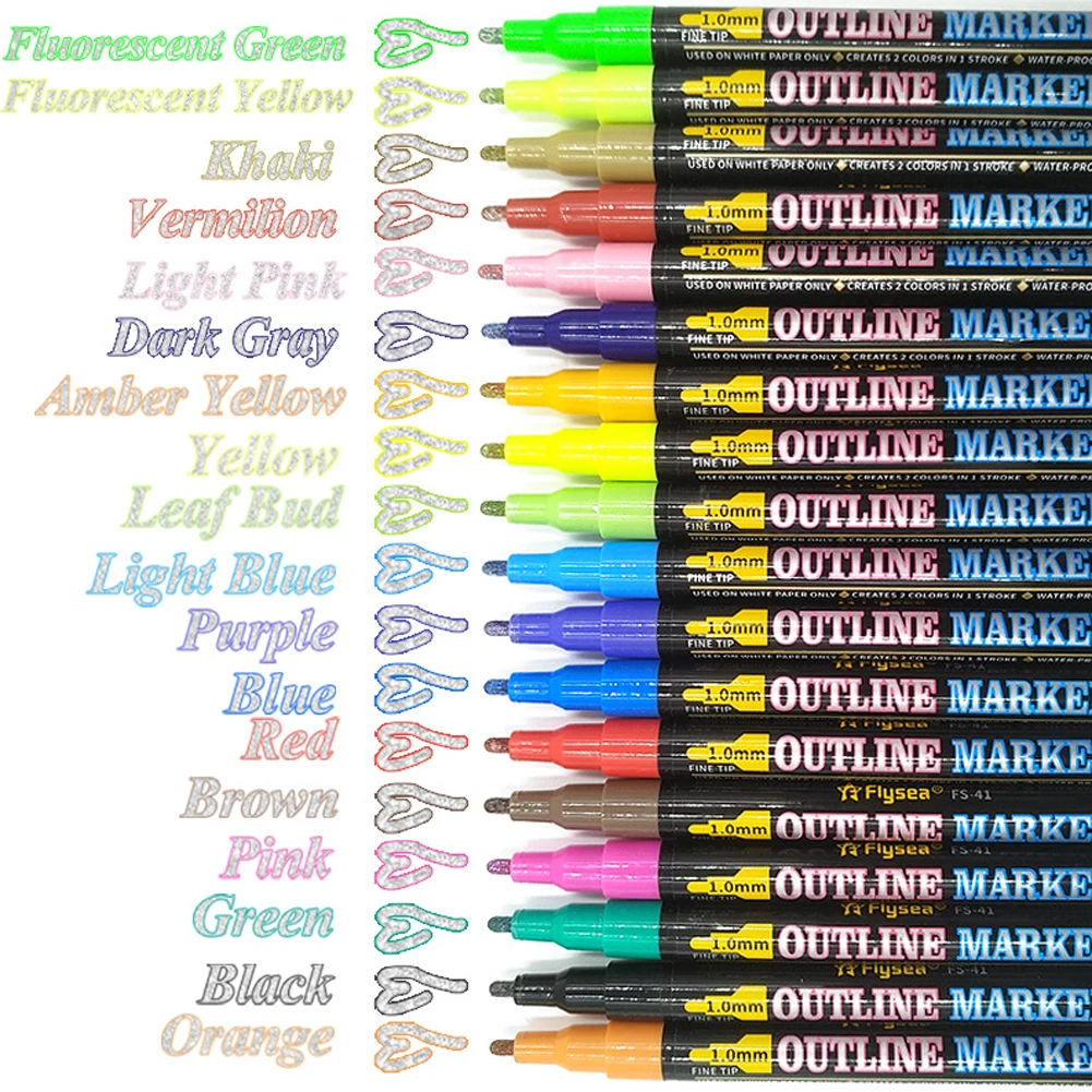 Набор маркеров для рисования 12/ 18 цветов акриловые перья шт|Ручки и кисти картин