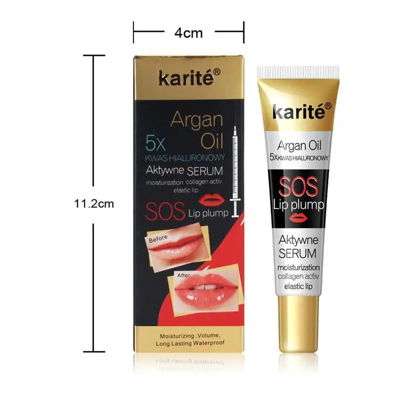 Увлажняющий крем пухлый блеск для губ Длительное Действие сексуальные большие