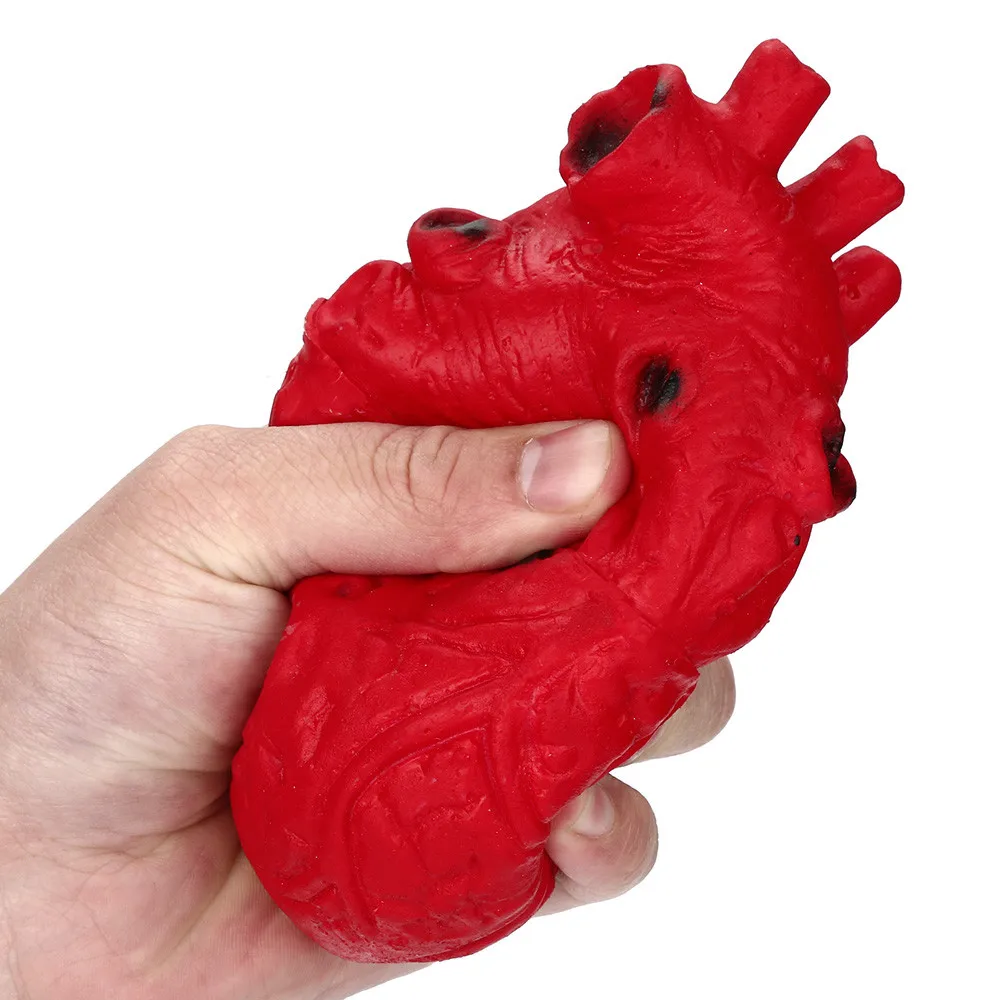 

Stress Reliever Organ Heart Squeeze Toy Kid Squishy Novelty Silicone Stress Ball Scary Slow Rising Squeeze Decompression Toy