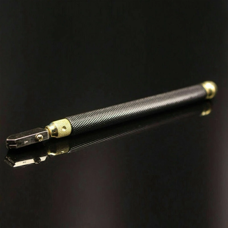 

Diamond Antislip Metal Handle Steel Blade Oil Feed Glass Cutter Cutting Tools