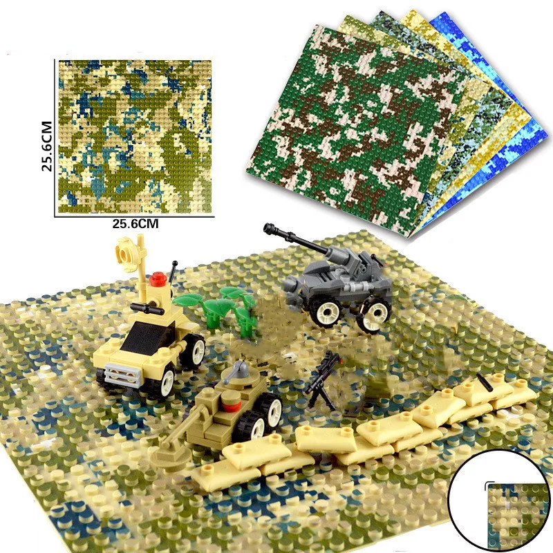 Камуфляжная Базовая пластина Строительная для строительных блоков морского