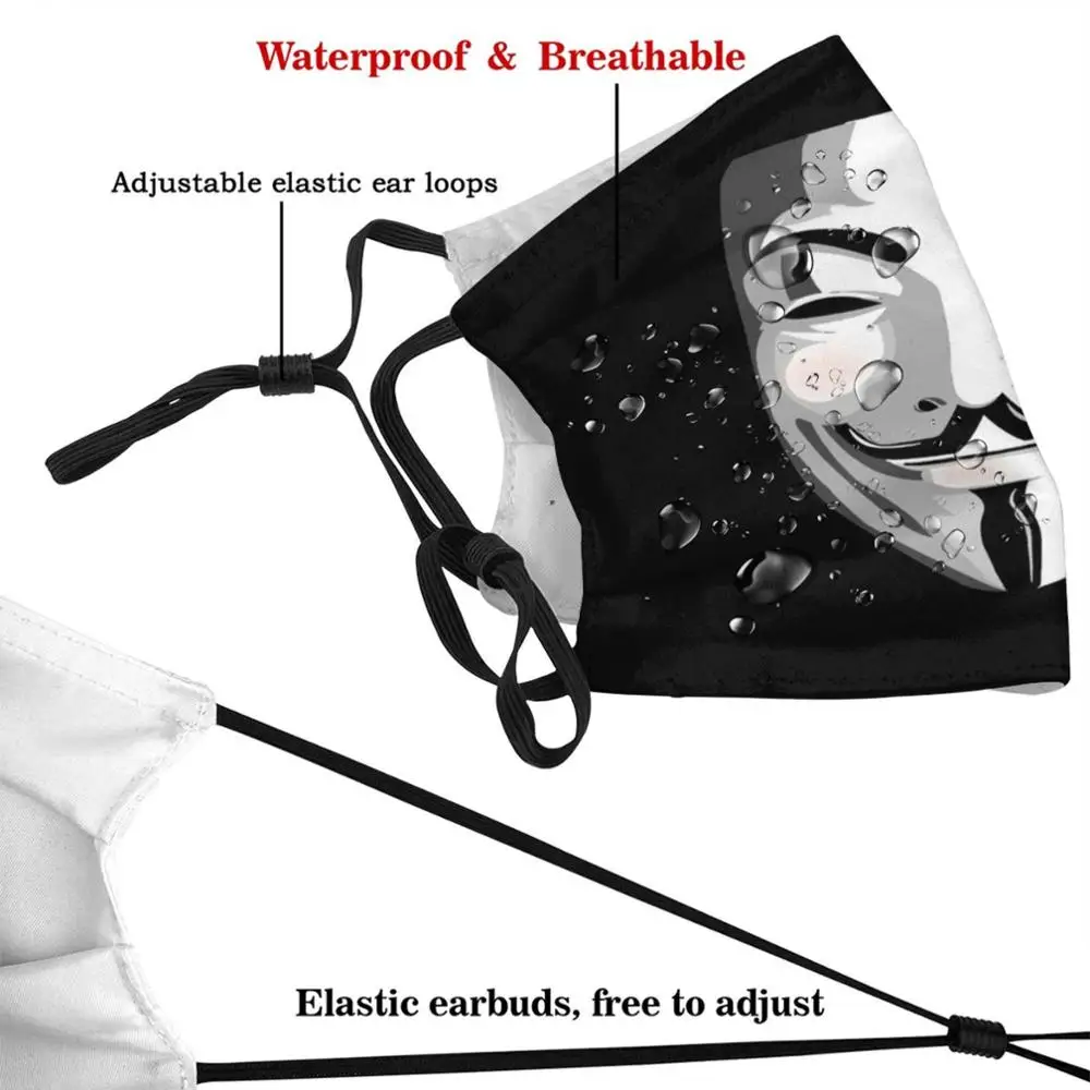 Маска Гая Фокса маска Pm2.5 фильтрующая моющаяся для взрослых и детей самодельный