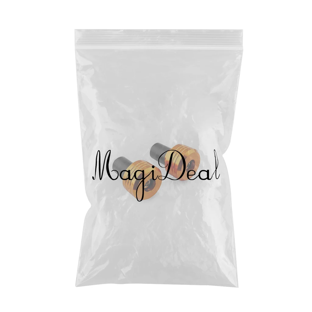 

2pc Anti-vibration Gold Aluminum 7/8 \ "Handlebar Bar End Sliding Cap Plug