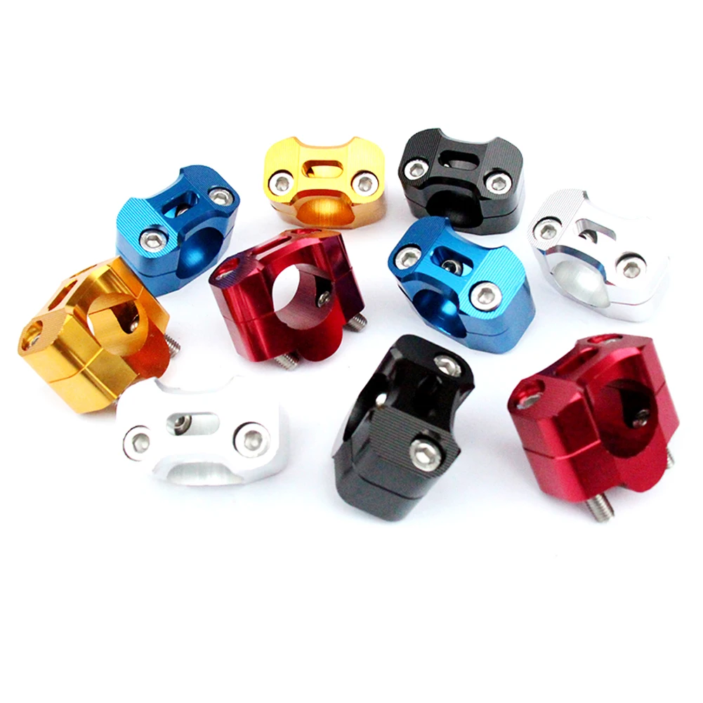 

New style CNC Aluminum Motorcycle Pit Dirt Bike Handlebar Fat Bar Adapter Handlebar Mount Riser Clamp 7/8" To 1 1/8 22mm To 28mm