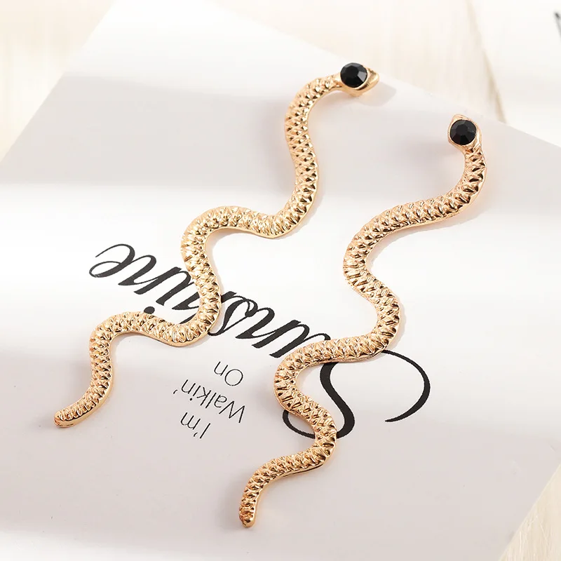

Long Snake Dangle Earrings For Women Girls Elegant Trendy Hip Hop Style Snake Slim Snake Animal Earrings Party Fashion Jewelry