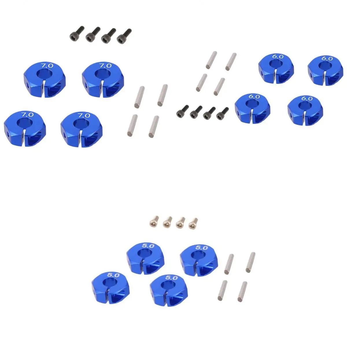 

1:10 RC Vehicle Model Toy DIY 12mm Wheel Hex Rim Hub for HSP HPI D90