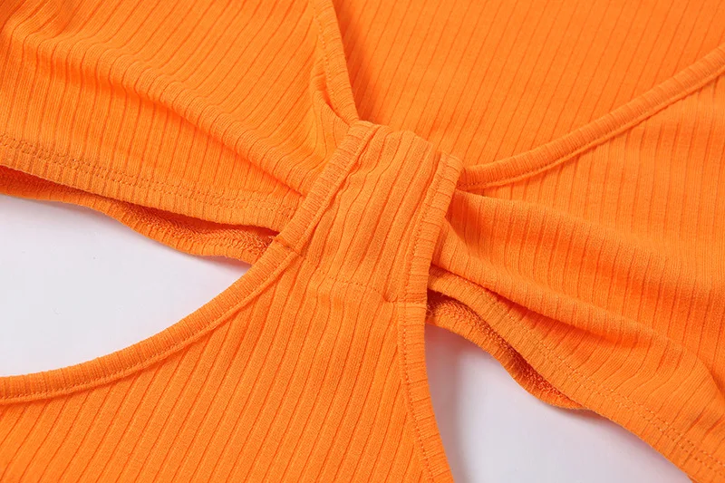 

Summer Sexy Solid Knitting Slim Dress Short Sleeve V Neck Hollow Out Dress Party Birthday Club Night Vacation Bodycon Dresses