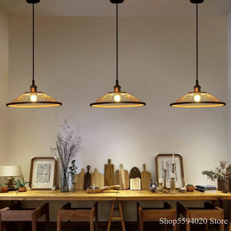 New Chinese Bamboo Restaurant Chandelier Living Room Bedroom Tea Bar Hanging Lamp Creative Southeast Asia Zen Led Lamps |