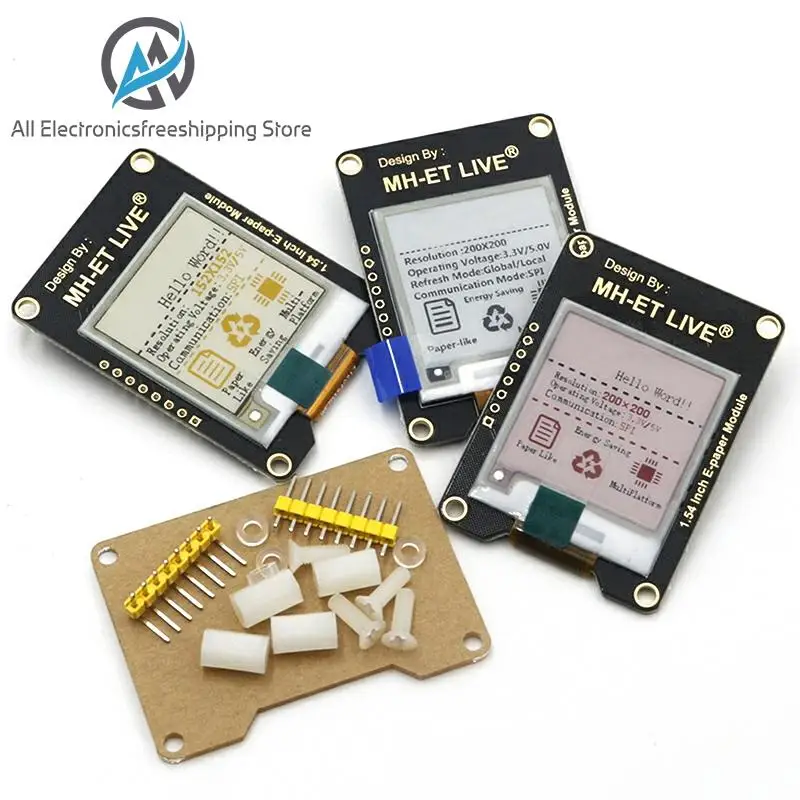 Модуль электронной бумаги 1 54 дюйма E Ink экран дисплея EInk SPI поддержка глобальной