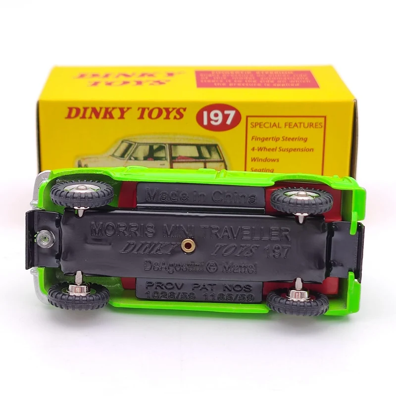 1:43 Atlas Dinky Toys 197 For Morris Mini Traveller Green Diecast Models Collection Auto Gift |