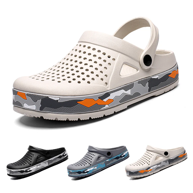 

Hot Sale Brand Clogs Men Sandals For Men Casual Shoes EVA Male sandalias Unisex Colorful Shoes For Summer Beach sandalias hombre