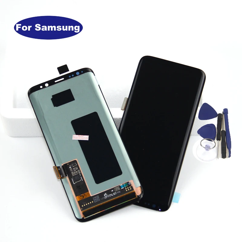 Для samsung Galaxy S8 G950 G950F ЖК-дисплей с сенсорным дигитайзер в сборе для samsung S8 ЖК-запчасти