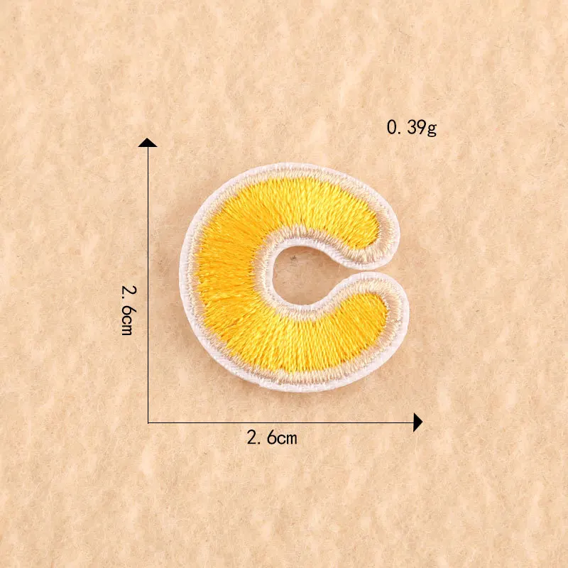 A-z низкая нашивка с буквами для одежды приклеивающаяся вышитая аппликация шитья