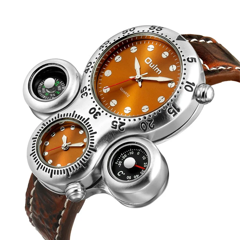 

Men's watch compass thermometer watch wholesale belt casual quartz watch 1149