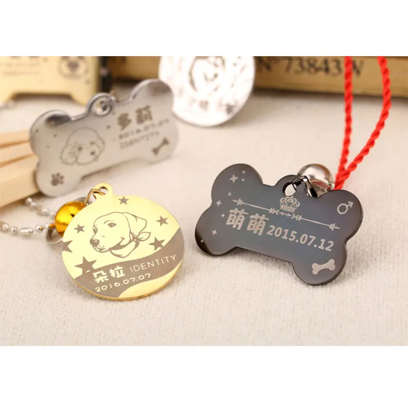 Бесплатная гравировка ошейник для питомца кошки аксессуары украшения ID собаки