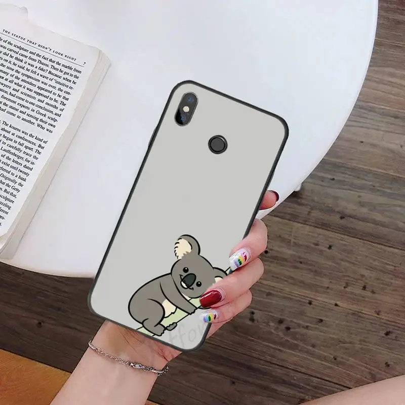 

Cute cartoon animal koala Phone Case For Xiaomi Redmi note 7 8 9 t k30 max3 9 s 10 pro lite
