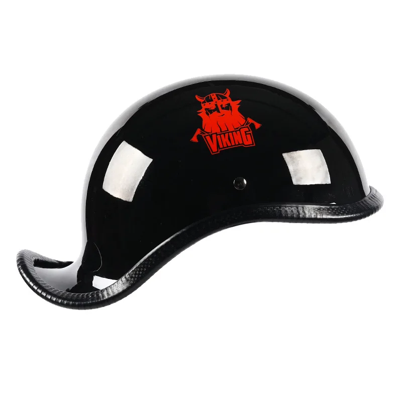 Шлем изогнутой формы Новый мотоциклетный шлем с открытым лицом Ретро полушлем