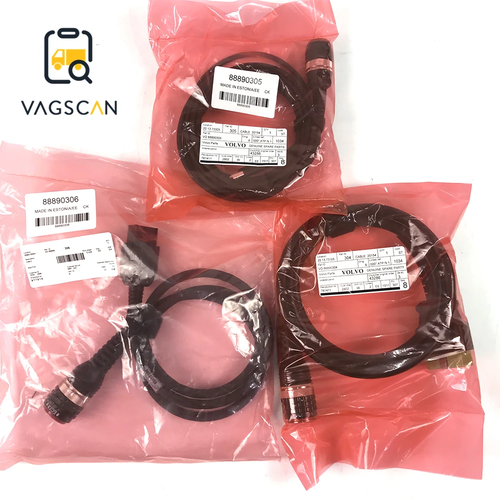 

8-контактный 88890306 + OBD2 OBDII 88890304 + USB 88890305 Диагностический кабель для грузовика VOCOM 88890300 и адаптер VOCOM II (88894000)