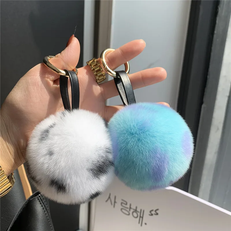 

Пушистый брелок-помпон в виде шара, 8 см, женская сумка, Очаровательная подвеска, милая плюшевая безделушка, брелок для автомобильного ключа,...