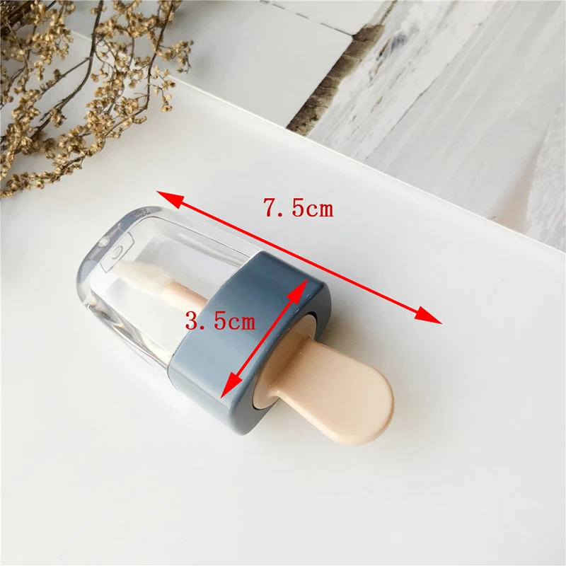 1 шт. пустая туба для блеска губ косметический прозрачный бальзам мороженого