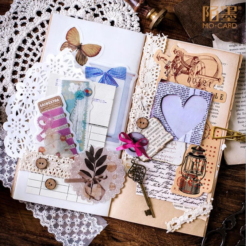 Декоративные винтажные канцелярские наклейки дневник для скрапбукинга альбом