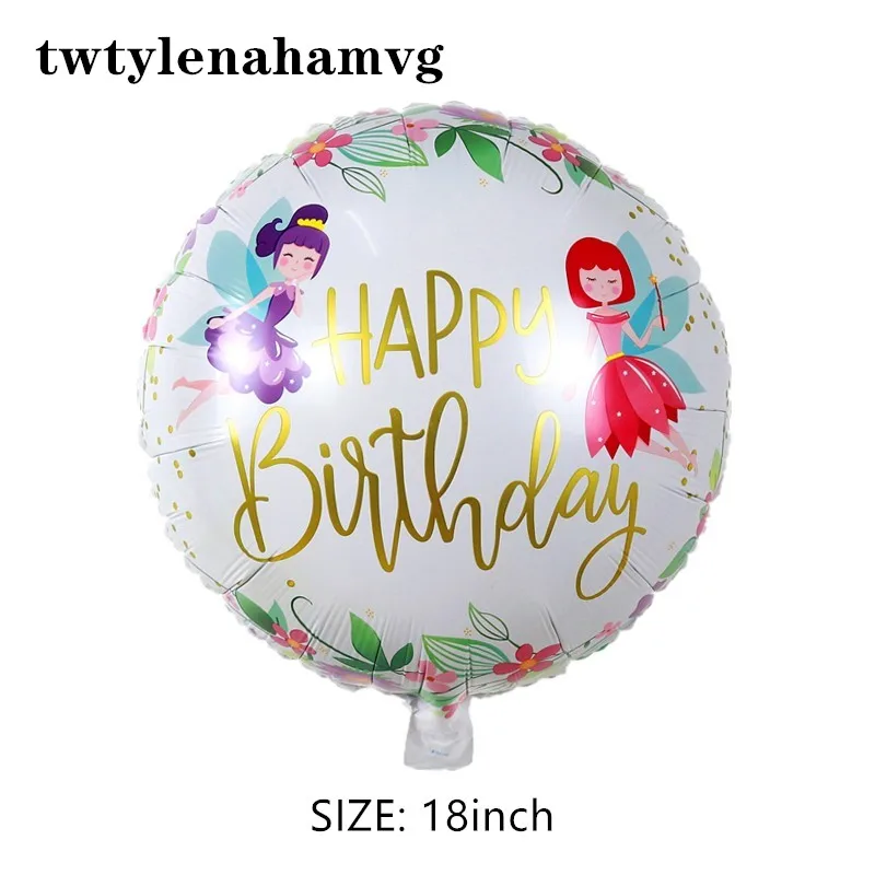 Новый круглый алюминиевый декоративный шар на день рождения 18 дюймов детский 1 й