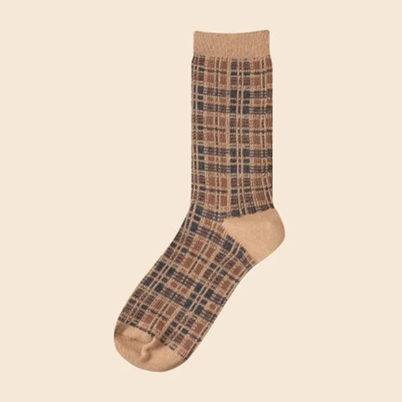 5 Pairs Autumn and Winter Woman Socks Retro Trendyol Fashion Pile of Japanese All-match Preppy Style Thermal Women's Long Socks