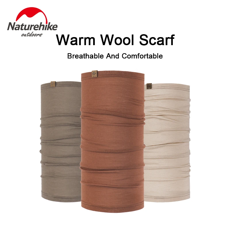 

Теплая водолазка Naturehike из мериносовой шерсти, уличный спортивный шарф, маска для лица, нагрудник, эластичный, мягкий, дышащий, оборудование ...