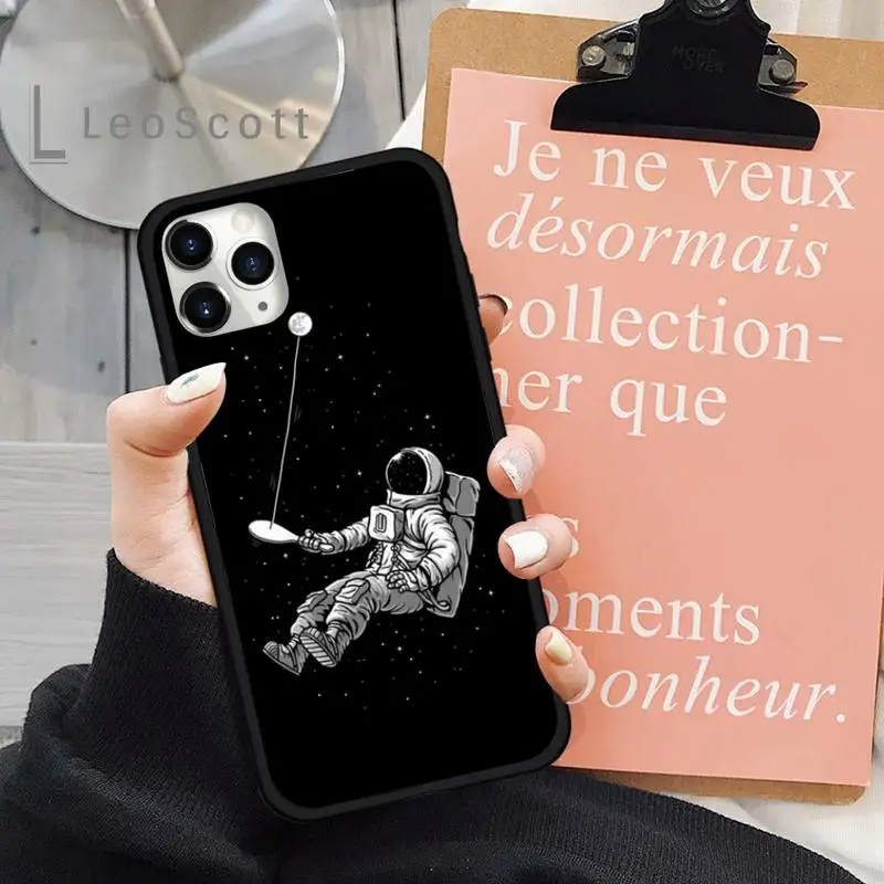 

Astronaut Phone Case for iPhone 11 12 mini pro XS MAX 8 7 6 6S Plus X 5S SE 2020 XR