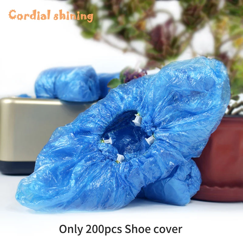 

200 шт., Одноразовые Синие Чехлы для обуви