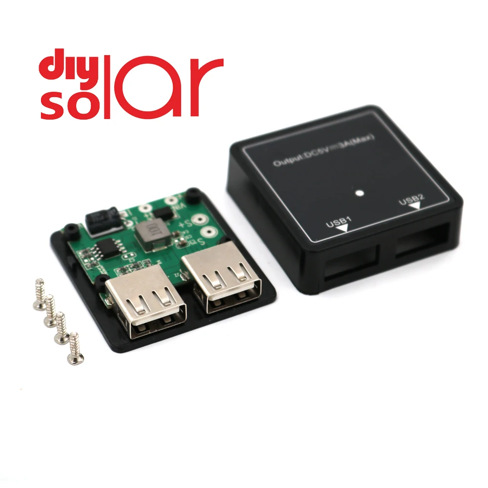 5 V - 20 в до В 3 А (макс.) два USB выхода Зарядное устройство регулятор для солнечных