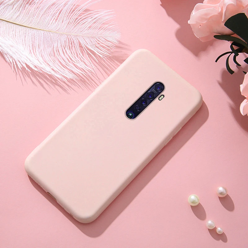 for oppo reno2 z case rubber ultra thin liquid silicone shockproof soft tpu case for oppo reno 2 z case cover for oppo reno ace2 free global shipping