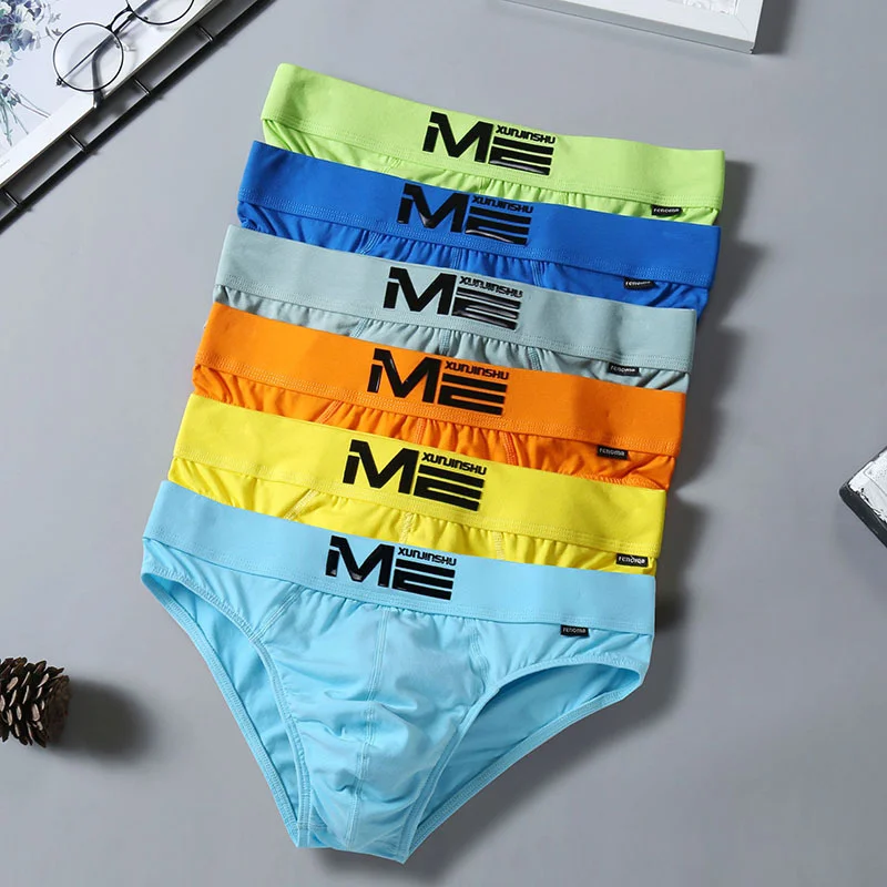 

Dropshipping Men's Triangle Underwear Qmilch Low Rise Elasticity Capsular Bag Body Hugging Comfortable aussiebum Mens briefs