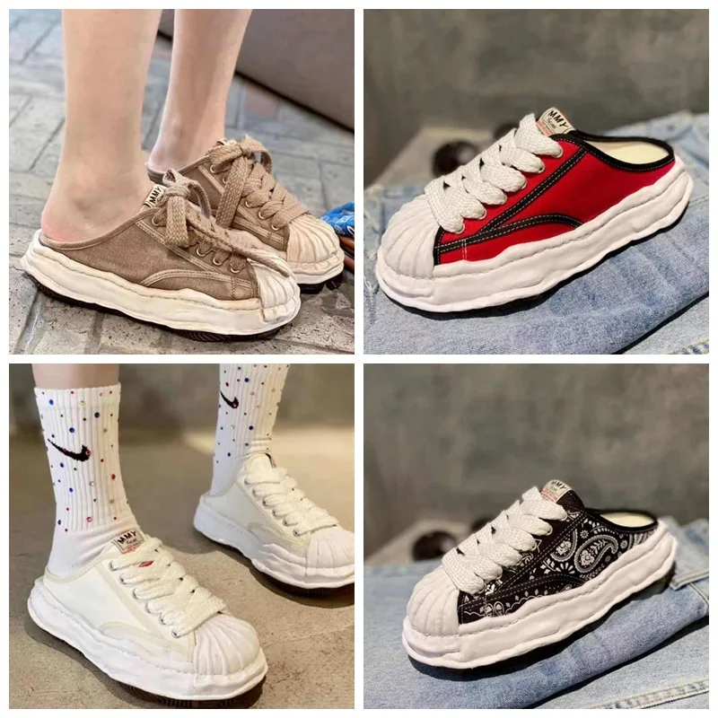 

Japanese Fashion Brand MMY Shell Toe Cap Thick Bottom Low Shoes Canvas Shoe Loafer Shoes Men's Casual Shoes Male Sneakers