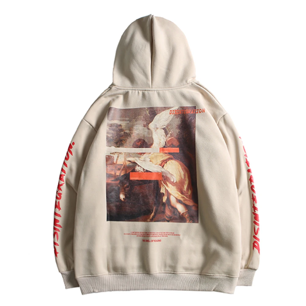 Angel худи Gothic толстовка женская Oversize свитшот женский хип хоп Hoodies мужская New с