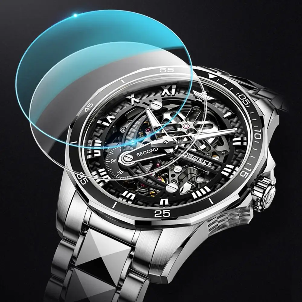 Лидер моды бренд OUPINKE роскошные мужские механические наручные часы