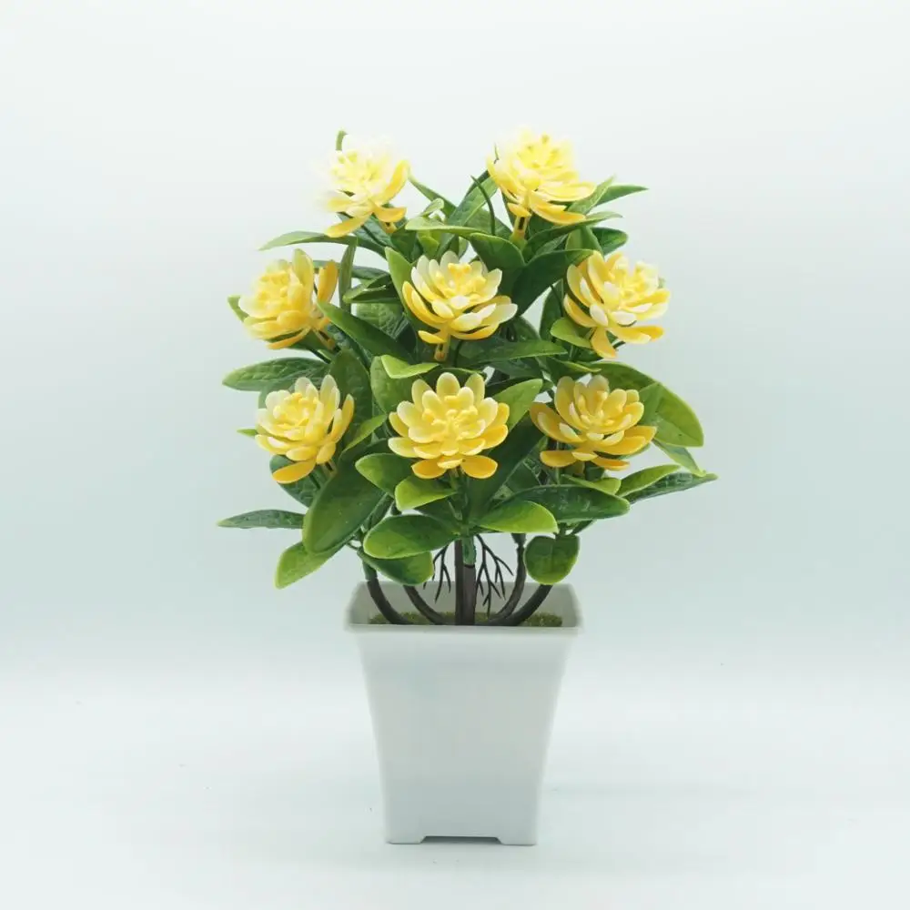 Лотос бонсай лилия искусственный цветок с вазой искусственные растения