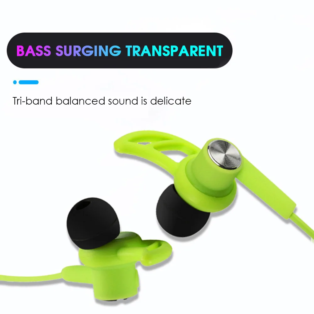 Wireless Bluetooth Headset Sports Headphones 3D Stereo Built-In Microphone Stylish Support A Variety Of App | Электроника