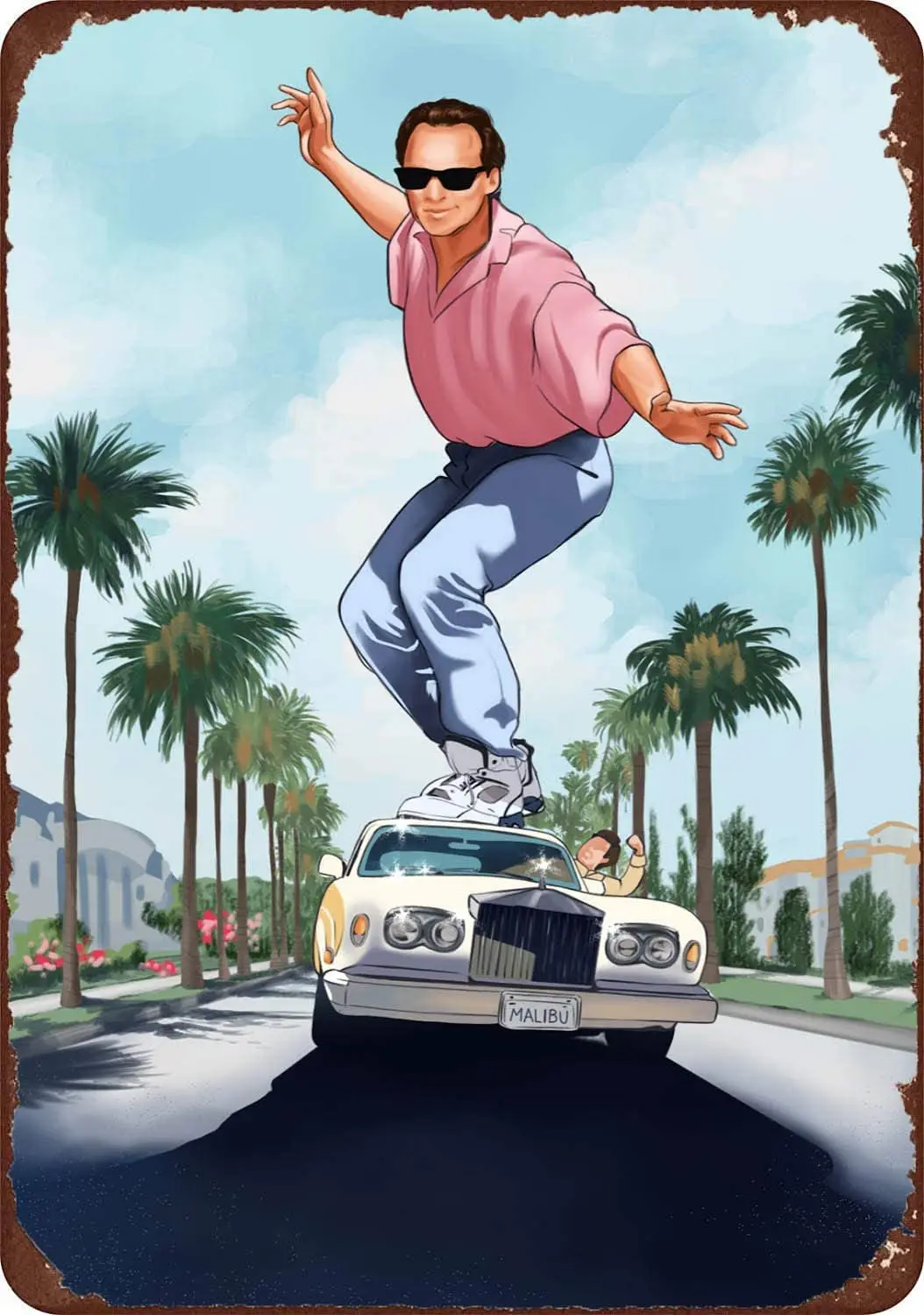 

Taking Care of Business Film, Metal Tin Sign, Wall Plaque, 8x12 inches