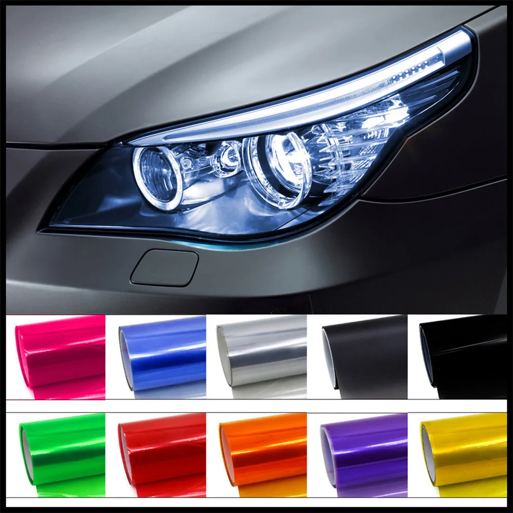 Автомобильная фара светсветильник льник декоративная виниловая пленка наклейка