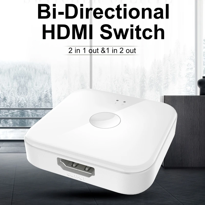 4K HDMI c ПЕРЕКЛЮЧАТЕЛЬ двунаправленный 2X1 AB Switcher разветвитель с 2 Порты и разъёмы Sup s