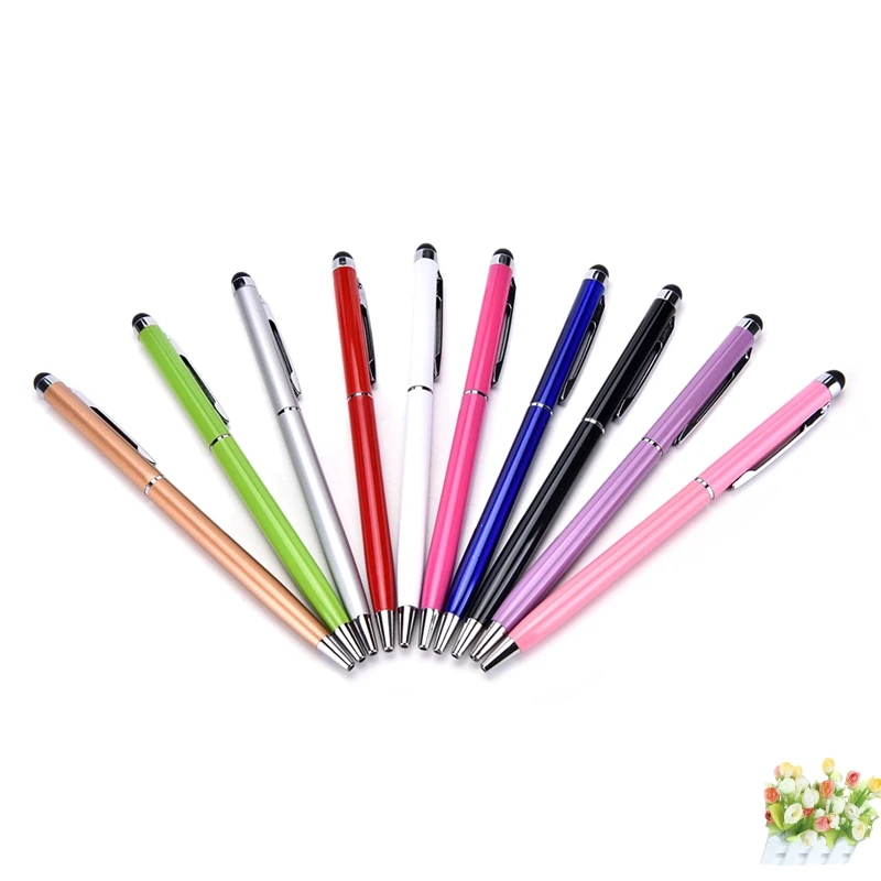 Мини шариковая ручка 2 в 1 для ноутбука встроенный металлический стилус телефона