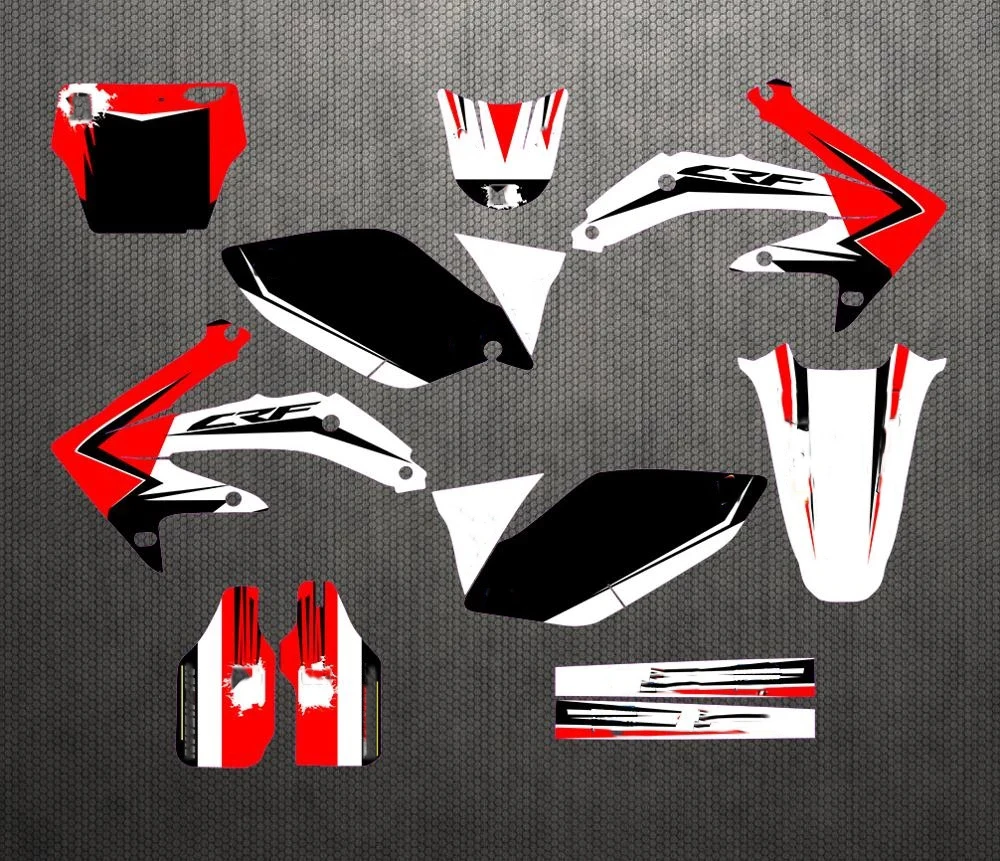 

For CRF450R CRF 450 R CRF450 2005-2008 2006 2007 Full set Sticker Kit Customized Number Graphics & Backgrounds Personality Decal