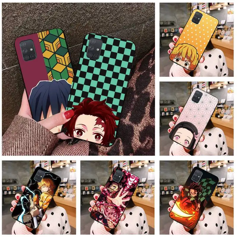 

anime Kimetsu no Yaiba Phone Case For Samsung Galaxy A21S A01 A11 A31 A81 A10 A20E A30 A40 A50 A70 A80 A71 A51