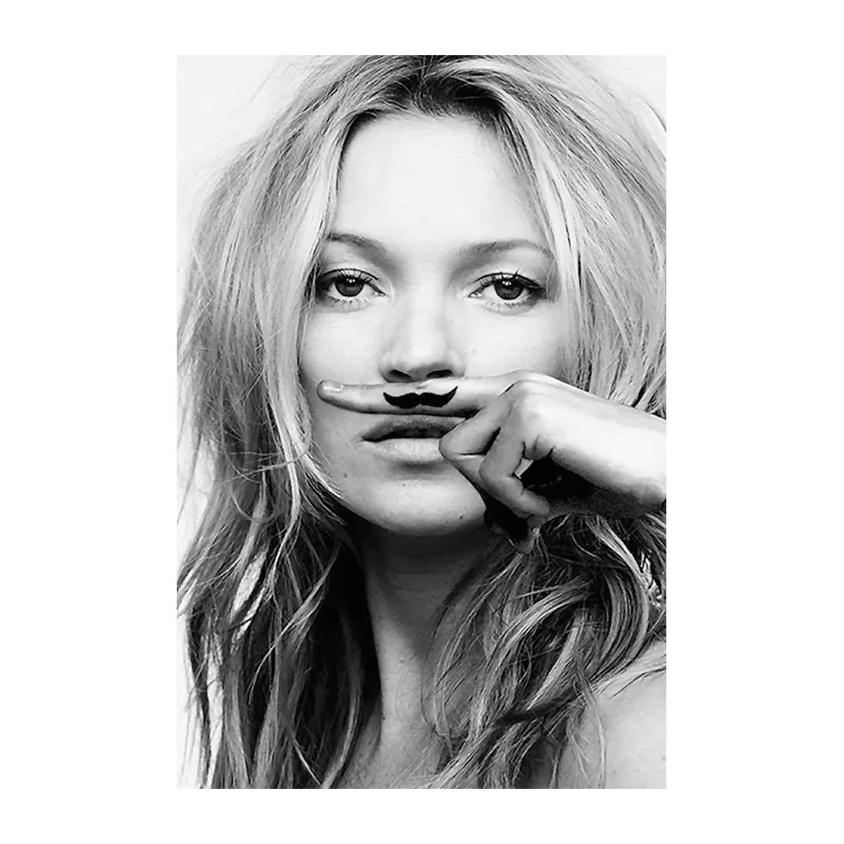 Абстрактная современная мода Make Up холст картины черный белый цвет салон Плакаты