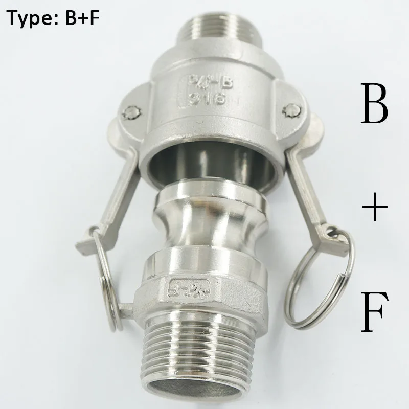 

Соединительная муфта 1/2 "DN15 Camlock, переходник, муфта BSPT с концом 304, фитинг для стальной трубы без клея, фитинг для домашнего пивоварения