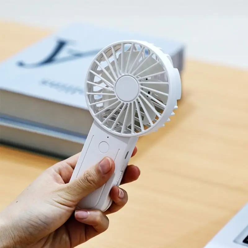 

Mini Handheld Fan Portable USB Charging 3 Speed Settings Air Cooler Outdoor Use