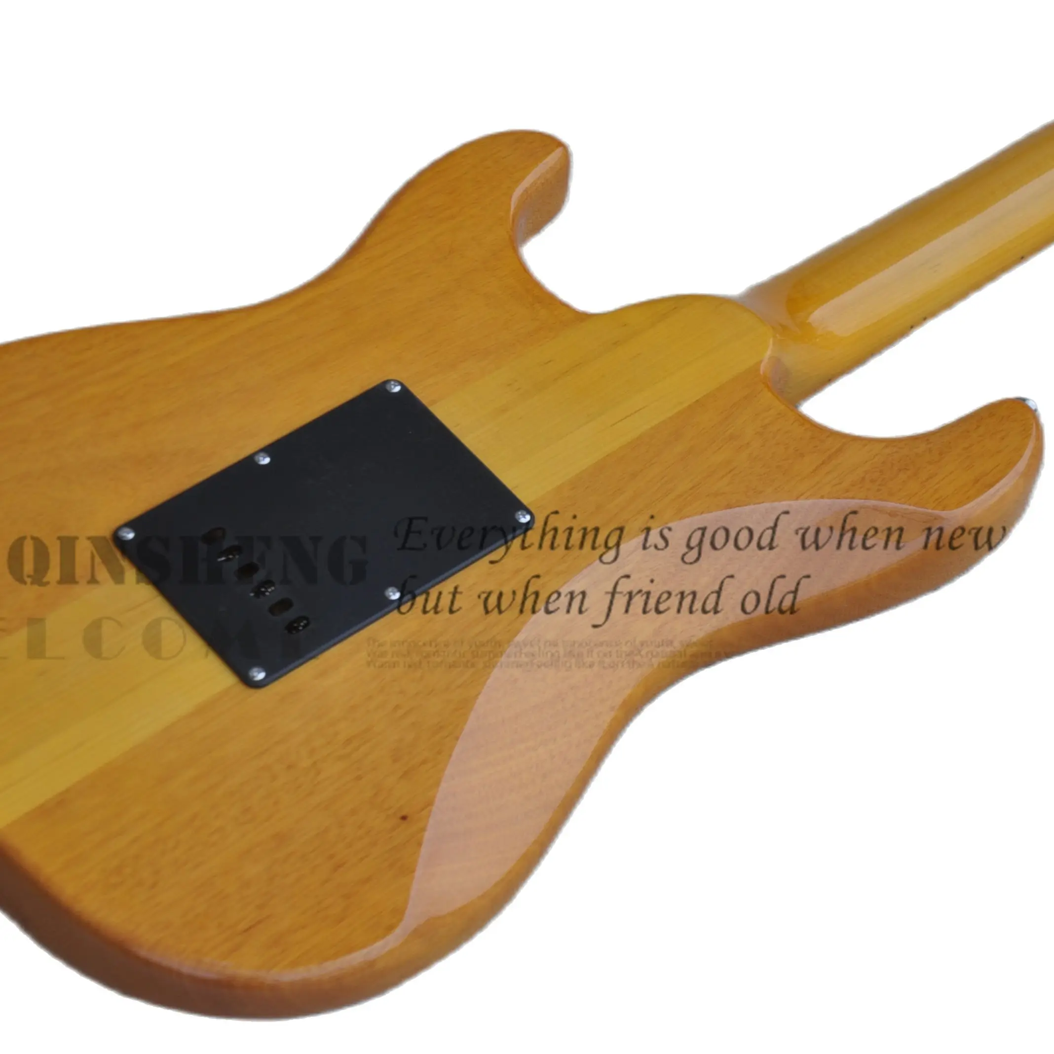 Гитара со звездами на заказ шпон из Древесины Акации мост тремоло кленовый