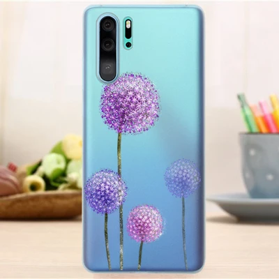 Прозрачный мягкий чехол из ТПУ с рисунком для Huawei P30 Pro силиконовый телефона P 30 lite