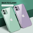 Прозрачный мягкий чехол Magic Square для iPhone 11, 12 Pro Max, SE 2020, 7, 8 Plus, роскошный чехол-накладка для задней камеры